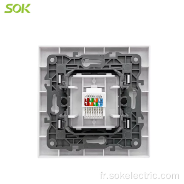 RJ45 LAN Socket Hanger Prise électrique CAT 5E